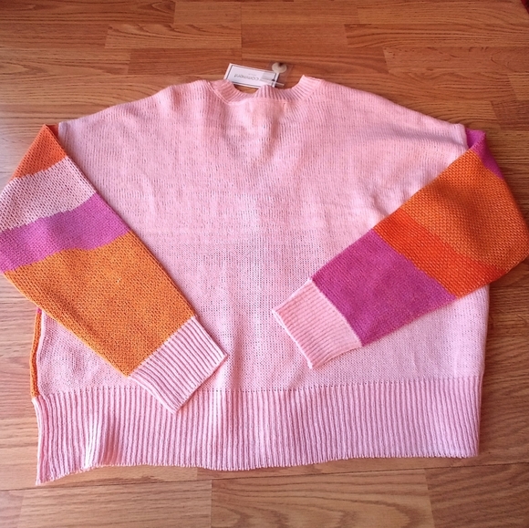 NFS ladies cardigan sweater, pinks, oranges sz M, Lg - Picture 7 of 7